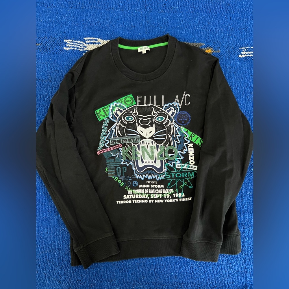 Kenzo Embroidered Tiger-Head Sweatshirt